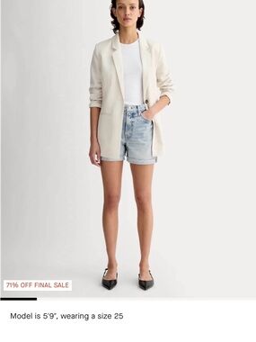 Everlane Light Indigo Cheeky Short Size 29